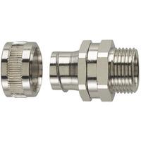 HellermannTyton 166-30413 SC20-SM-PG13 Brass Conduit Connector PG1...