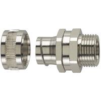 HellermannTyton 166-30414 SC20-SM-PG16 Brass Conduit Connector PG1...