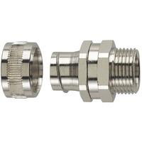 HellermannTyton 166-30415 SC25-SM-PG21 Brass Conduit Connector PG2...