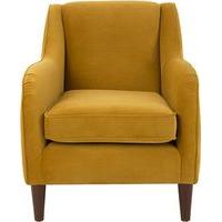 helena armchair plush turmeric velvet