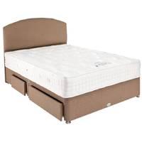 healthbeds natural luxury 1000 divan set 1 drawer small double