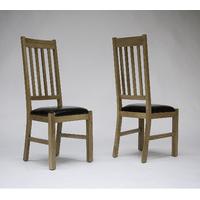 Hereford Oak Dining Chairs - Pair