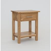 hereford oak 1 drawer bedside cabinet