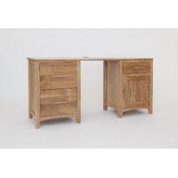 Hereford Oak Double Pedestal Desk