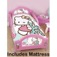 hello kitty stitch junior toddler bed deluxe foam mattress