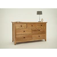 Hereford Rustic Oak 3 over 4 Drawer Chest