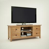 Hereford Rustic Oak Wide TV Unit