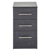 helsinki three drawer bedside cabinet