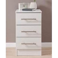 helsinki three drawer bedside cabinet