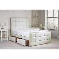 Henderson Cream Small Single Bed and Mattress Set 2ft 6 with 2 drawers