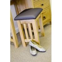 hereford rustic oak dressing table stool