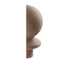 Hemlock Half Ball Newel Cap (L)132mm (H)95mm (W)80mm