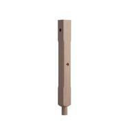 Hemlock Pre-Drilled Stop Chamfer Intermediate Newel Post (W)82mm (L)725mm