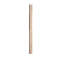 hemlock stop chamfered newel post w82mm l1500mm