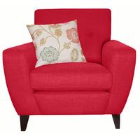 Hepburn Fabric Armchair Red