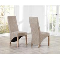 henley tweed fabric dining chairs pair