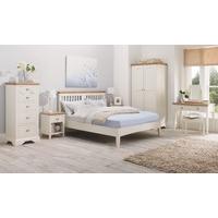 Heronford Oak and Ivory Double Bed Frame