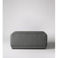 Hessen Ottoman in Dime Grey House Weave