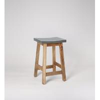 Hector Kitchen stool in Cool steel