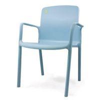 HEALTHCARE STACKING ARMCHAIR 460MM SEAT HEIGHT - SKY BLUE