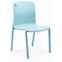 HEALTHCARE STACKING SIDECHAIR 460MM SEAT HEIGHT - SKY BLUE