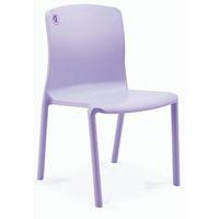 HEALTHCARE STACKING SIDECHAIR 460MM SEAT HEIGHT - LILAC