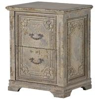 Heritage Distressed 2 Bedside Chest of Drawer