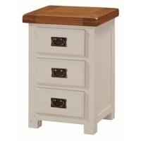 Heritage Stone Painted 3 Drawer Nightstand