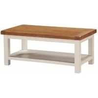 Heritage Stone Painted Large Coffee Table with Shelf