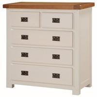 heritage stone painted 2 over 3 chest of drawer