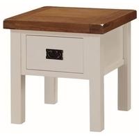 Heritage Stone Painted End Table with Drawer