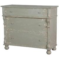 Heritage Distressed Grey 3 Chest of Drawer