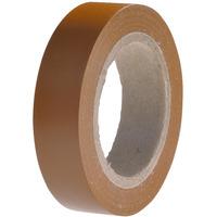 hellermanntyton 710 00107 helatape flex 15 pvc tape brown 15mm x 10m