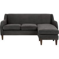 helena large corner sofa plush asphalt velvet