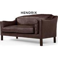 Hendrix 3 Seater Sofa, Saddle Brown Premium Leather