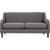 Helena 3 Seater Sofa, Textured Weave Smoke Grey