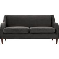 helena 3 seater sofa plush asphalt velvet