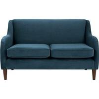 helena 2 seater sofa plush teal velvet