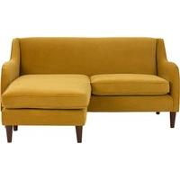 helena corner sofa plush turmeric velvet