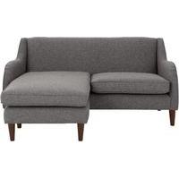 helena corner sofa textured weave smoke grey