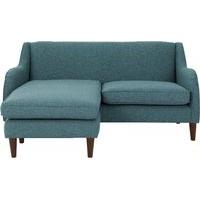 Helena Corner Sofa, Textured Weave Teal