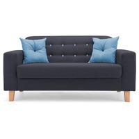 healy 2 seater sofa sky blue