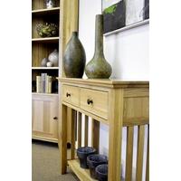 Hereford Rustic Oak Hall Table