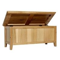 hereford rustic oak blanket box