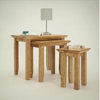 Hereford Rustic Oak Nest of Tables