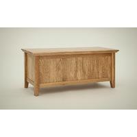 hereford rustic oak blanket box