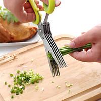 herb scissors stainless steel multipurpose kitchen shear with cleaning ...