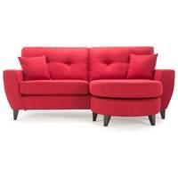 Hepburn Fabric 3 Seater Chaise Red