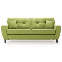 hepburn fabric 3 seater sofa lime