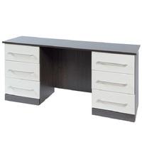 heaven double dresser in dark wood and white wood